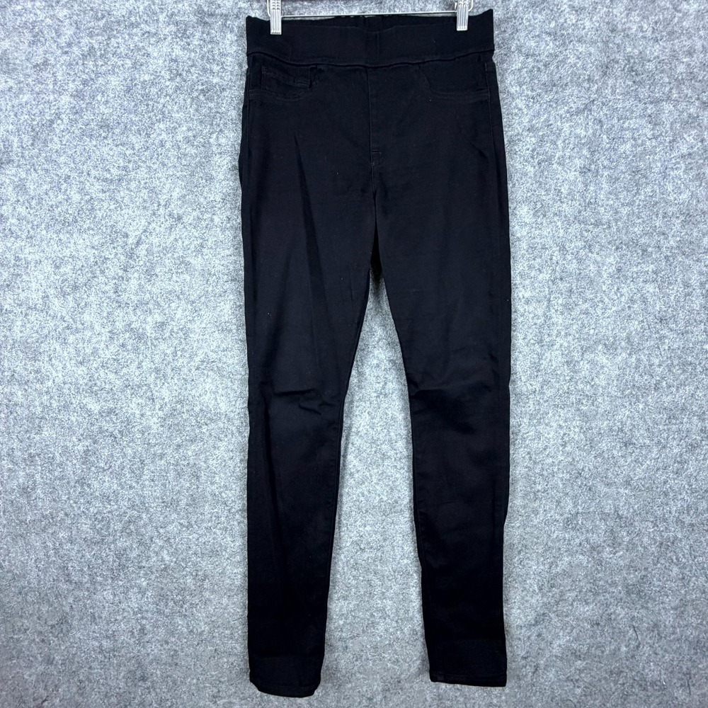 Splendid Skinny Jeans Womens L Black Denim Stretch Cotton Dark Wash High Rise